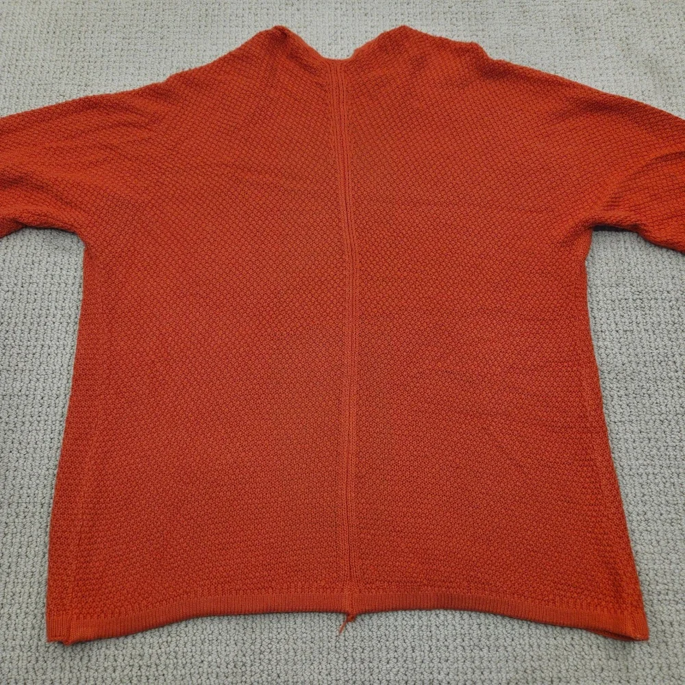 Staccato‎ Open Front Knit Lightweight Cardigan Orange Womens Small
